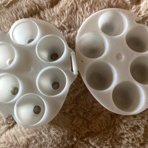 Vintage  Jello   Oval Blue Hinged Easter Egg Molds  Gelatin Shots Excellent